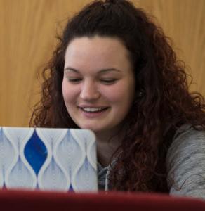 Student at laptop